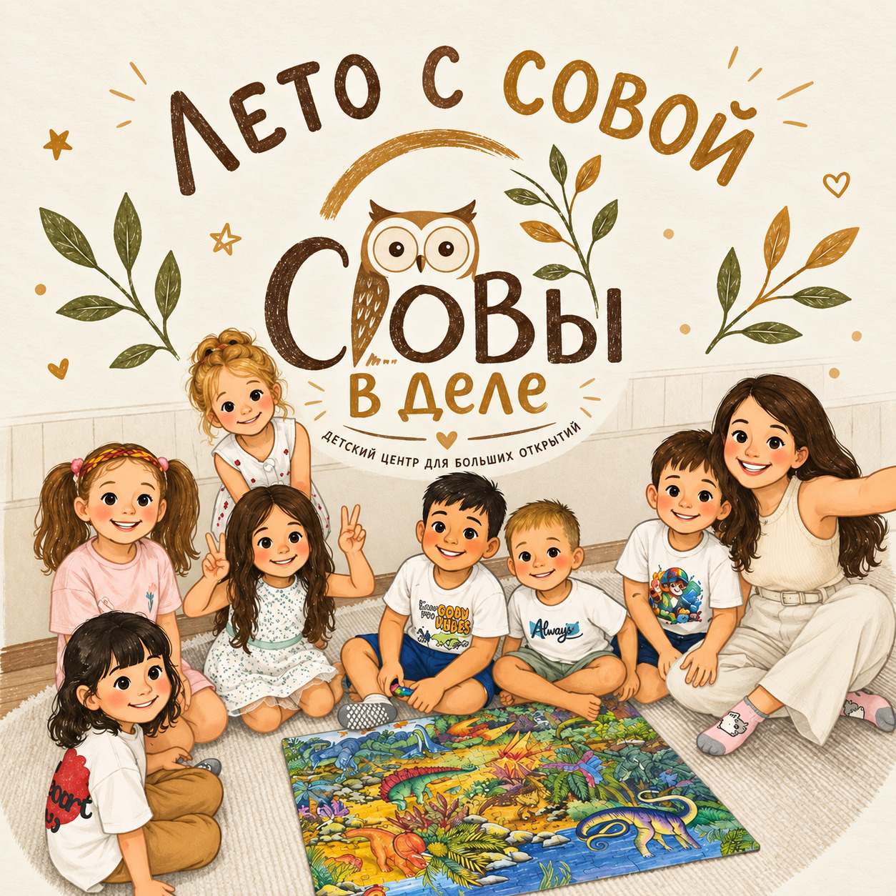 Восстановленная фирменная иллюстрация Совы в деле